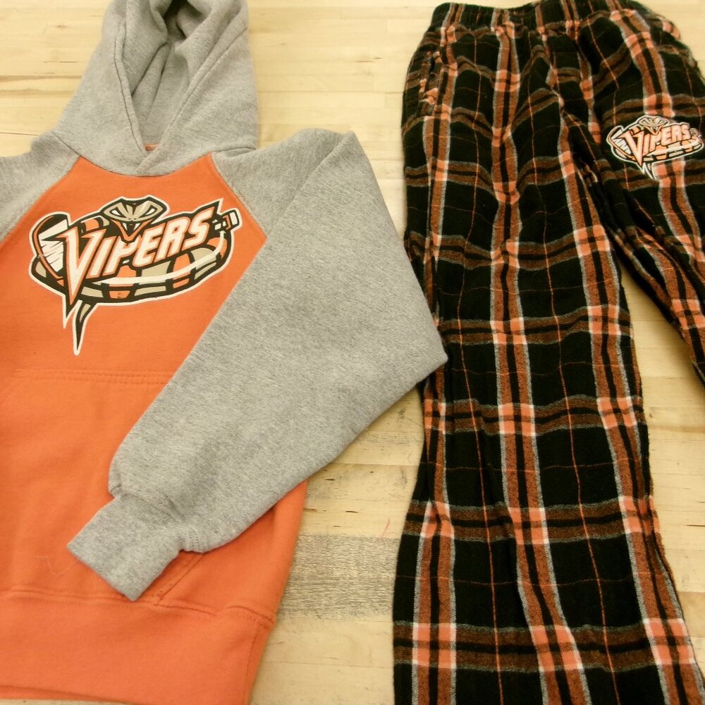 Lake County IL Vipers Holloway Pullover Hoodie Sweatshirt Pennant Sweatpants YS